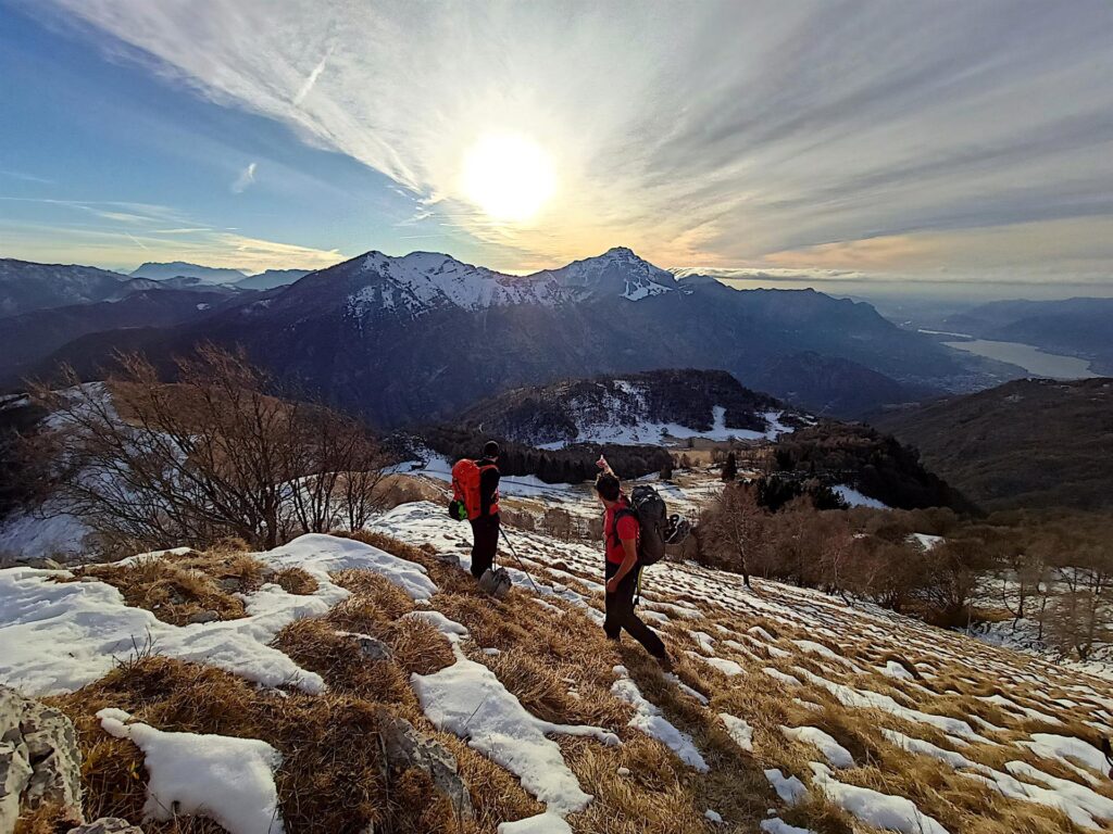 C'è qualche velatura ma la giornata è bella e non particolarmente fredda