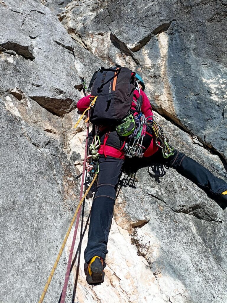 Erica attacca il terzo tiro che forse nell'insieme è il più impegnativo e continuo