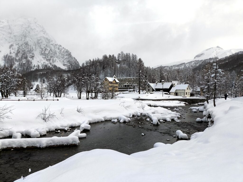 Ha nevicato giusto ieri e il paesaggio è davvero suggestivo