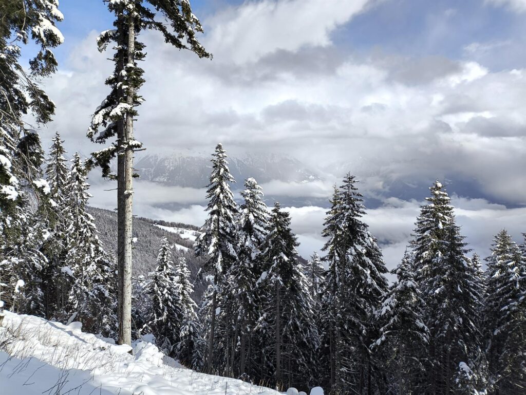 Il meteo è ballerino: si passa dalla neve, al sole, al nuvoloso nel giro di pochi minuti