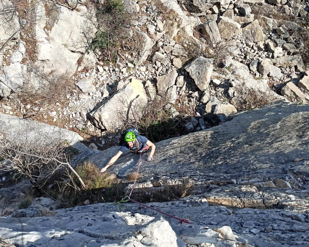 Beach sul passo chiave del primo tiro