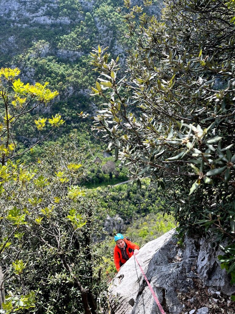 Erica in uscita dal secondo tiro di Zio Genio