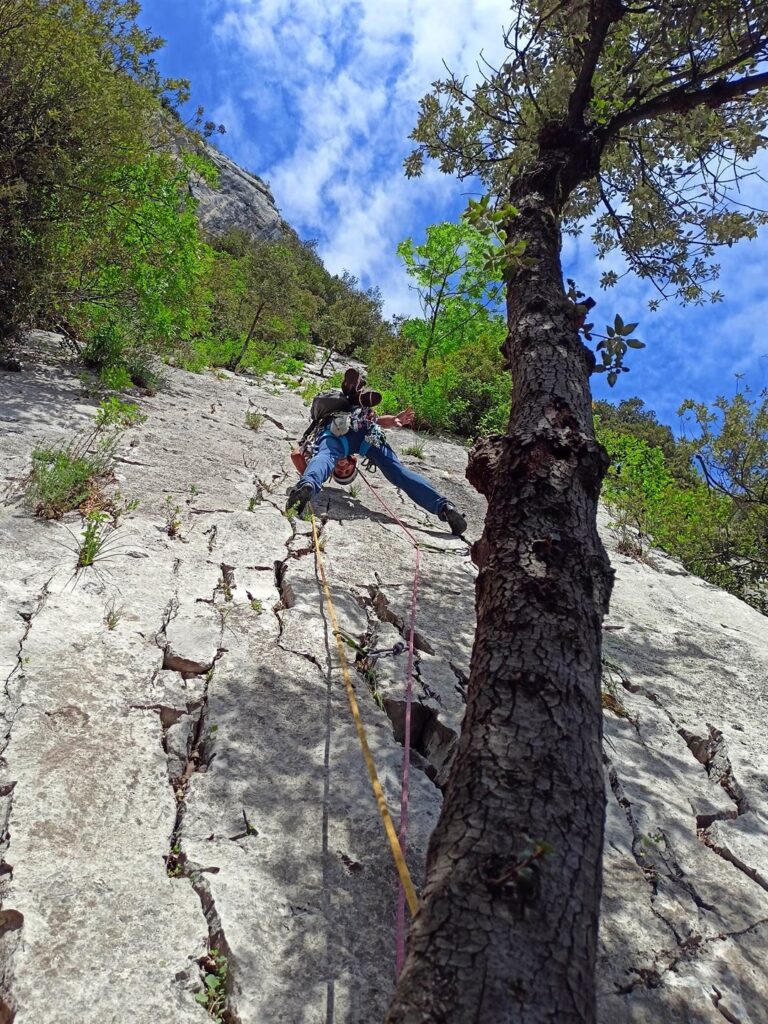 Gabri si è beccato il tiro migliore della via!