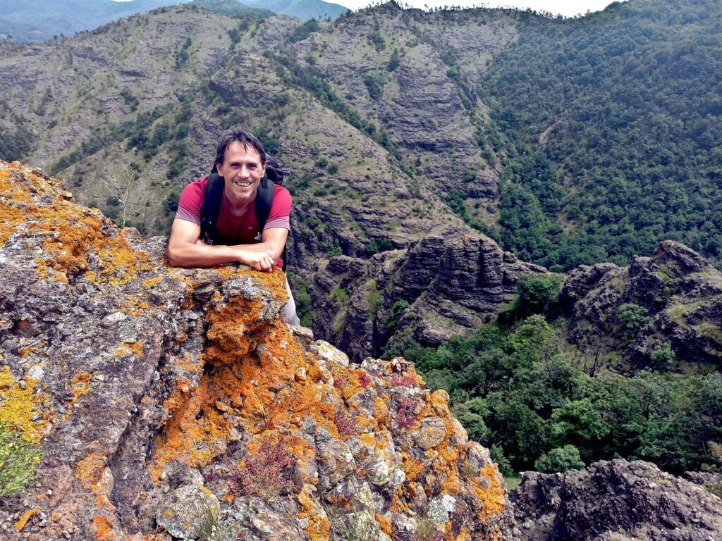 Gab ci teneva ad avere la foto con il bel paesaggio del canyon visto dall&#039;alto