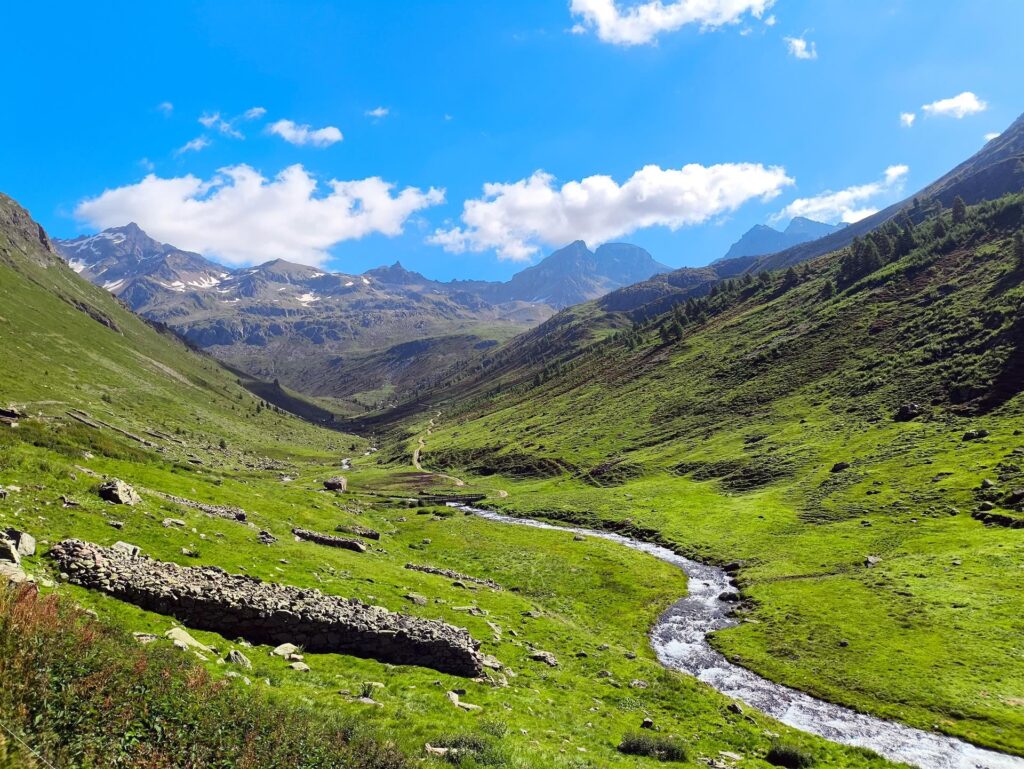 la bella Val di Sacco e i suoi verdi pascoli