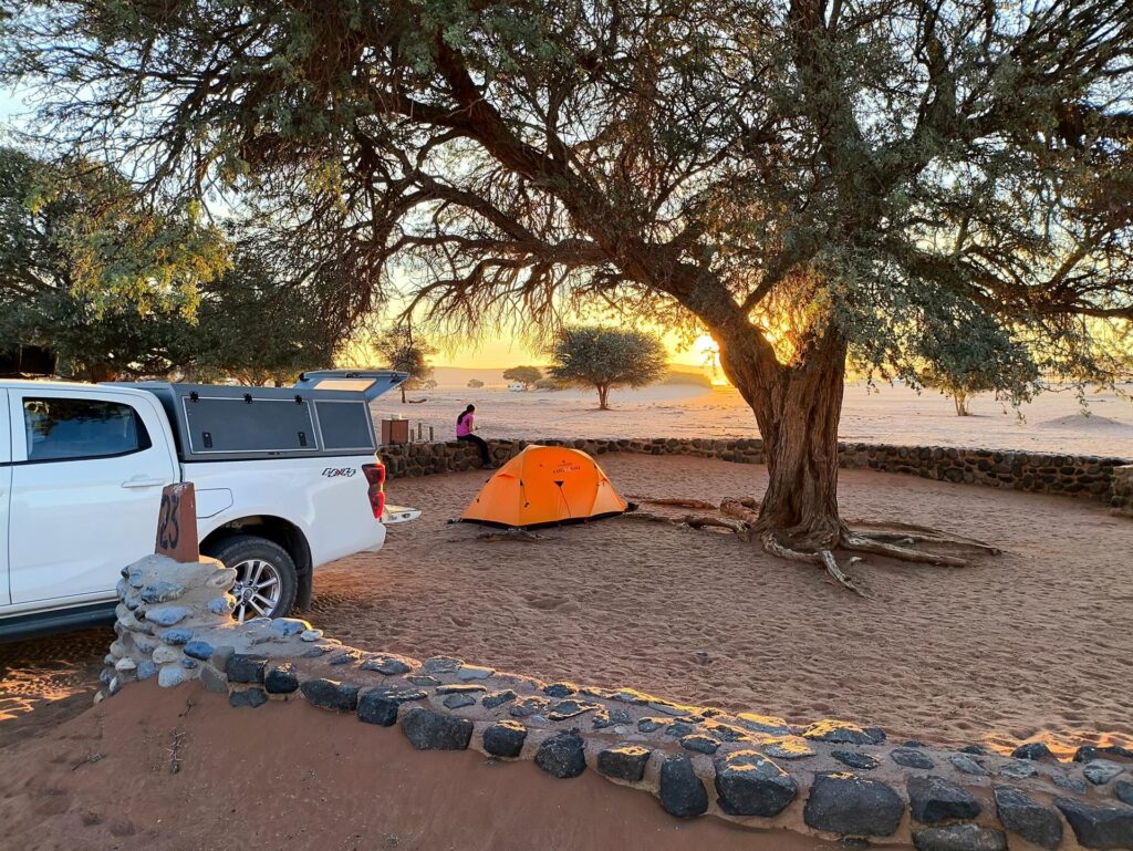prima notte in tenda, non abbiamo da lamentarci qui!