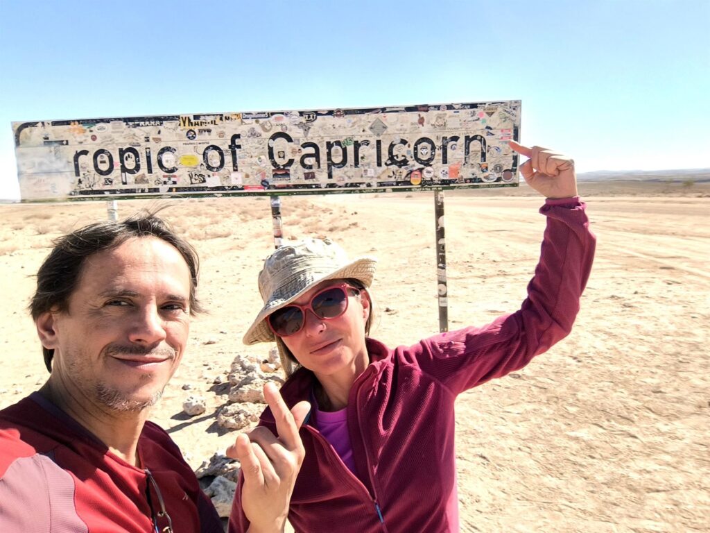 passiamo il Tropico del Capricorno! Vuoi non farti una foto?!