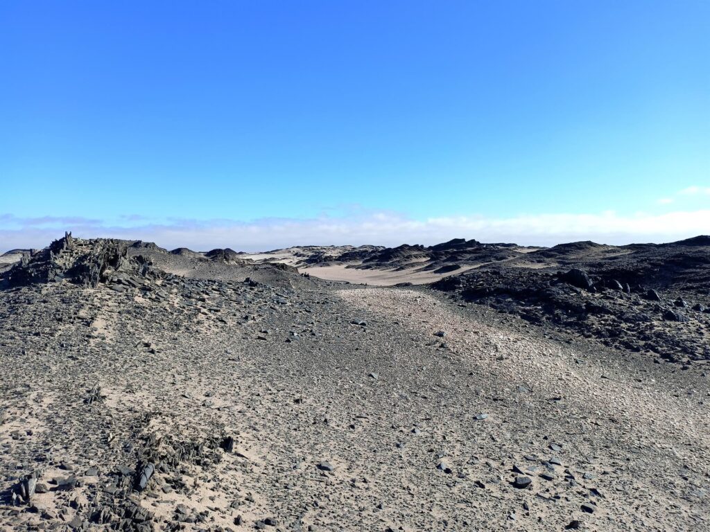 paesaggio lunare qui, a perdita d&#039;occhio