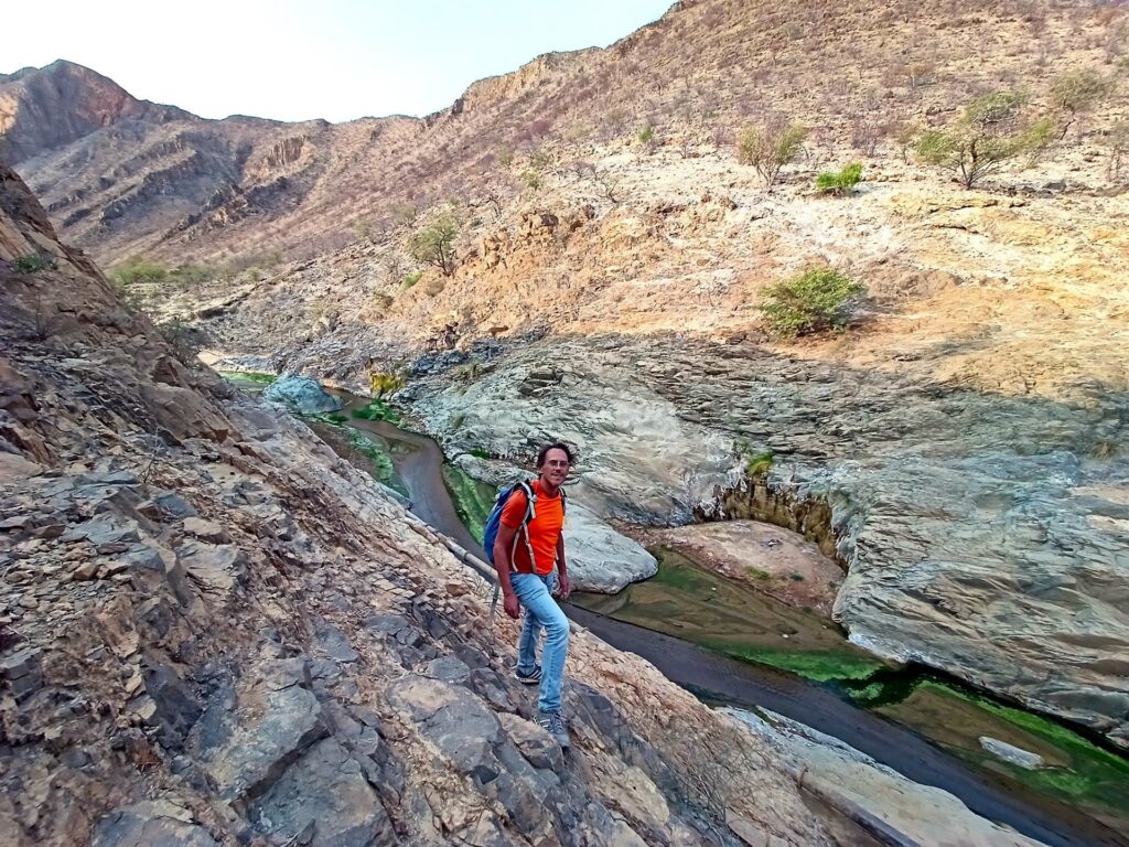 lungo il canyon (che domani percorreremo in 4x4)