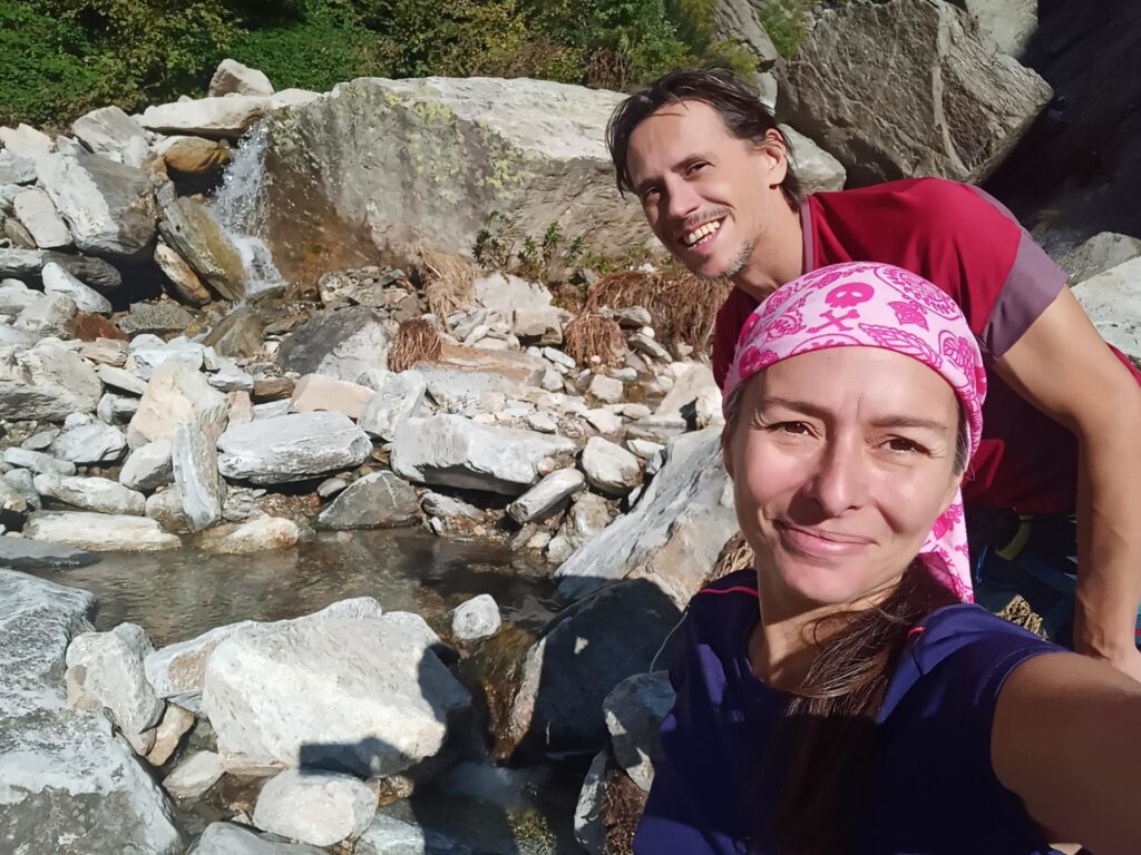 c&#039;è anche il torrente per pucciare i piedi!
