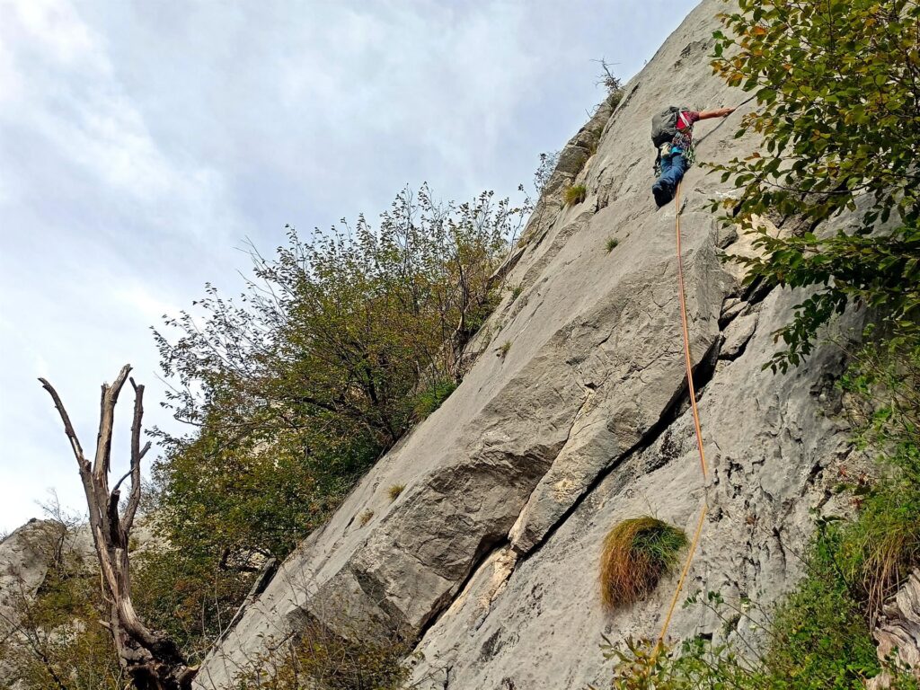 Gabri alle prese con il passo di riequilibrio sul quarto tiro