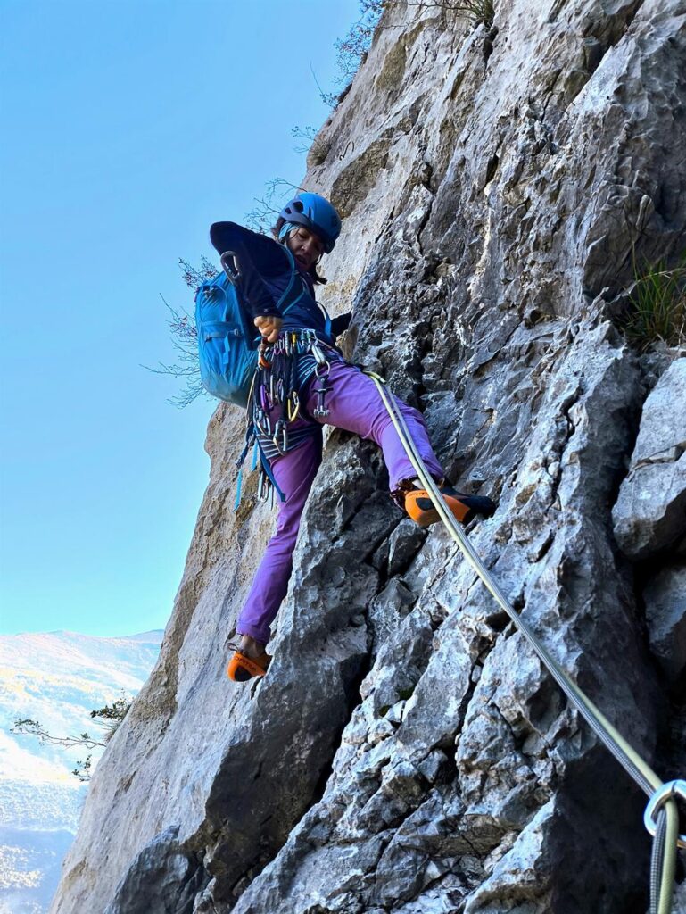 Elisa attacca la bella paretina del nono tiro