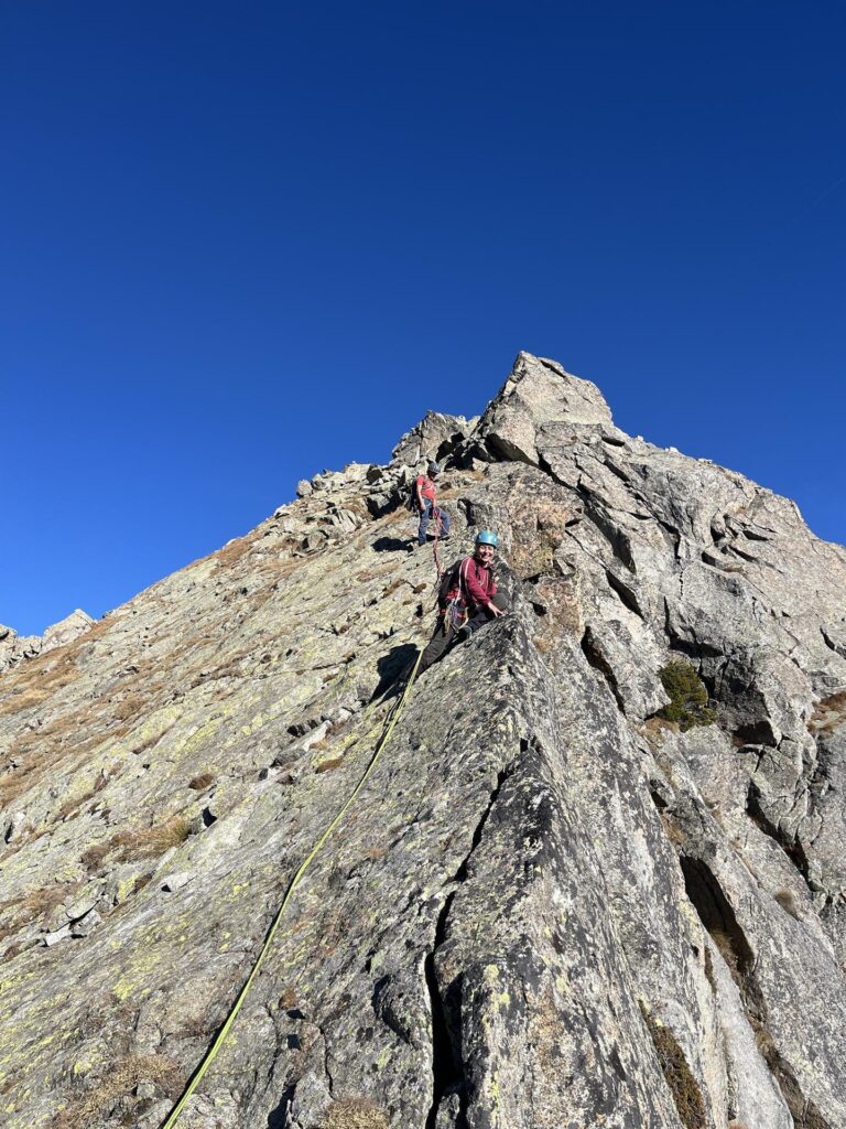 Il breve tratto che conduce in cima al secondo risalto