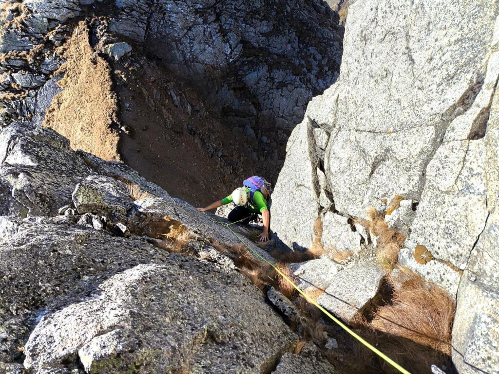 Il Niggah in risalita nel tratto finale del primo tiro