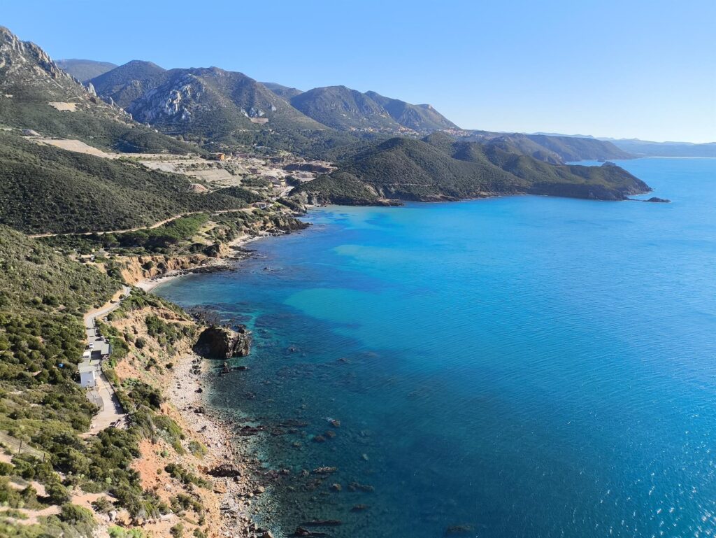La splendida vista sotto di noi