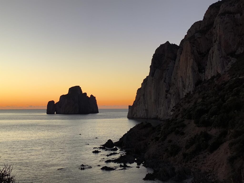 Vista delle pareti all&#039;imbrunire