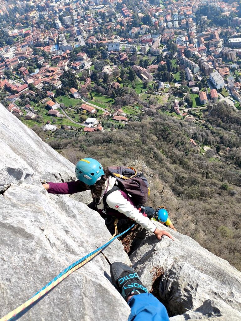 Erica e Paolino sull&#039;ultimo muro del quarto tiro