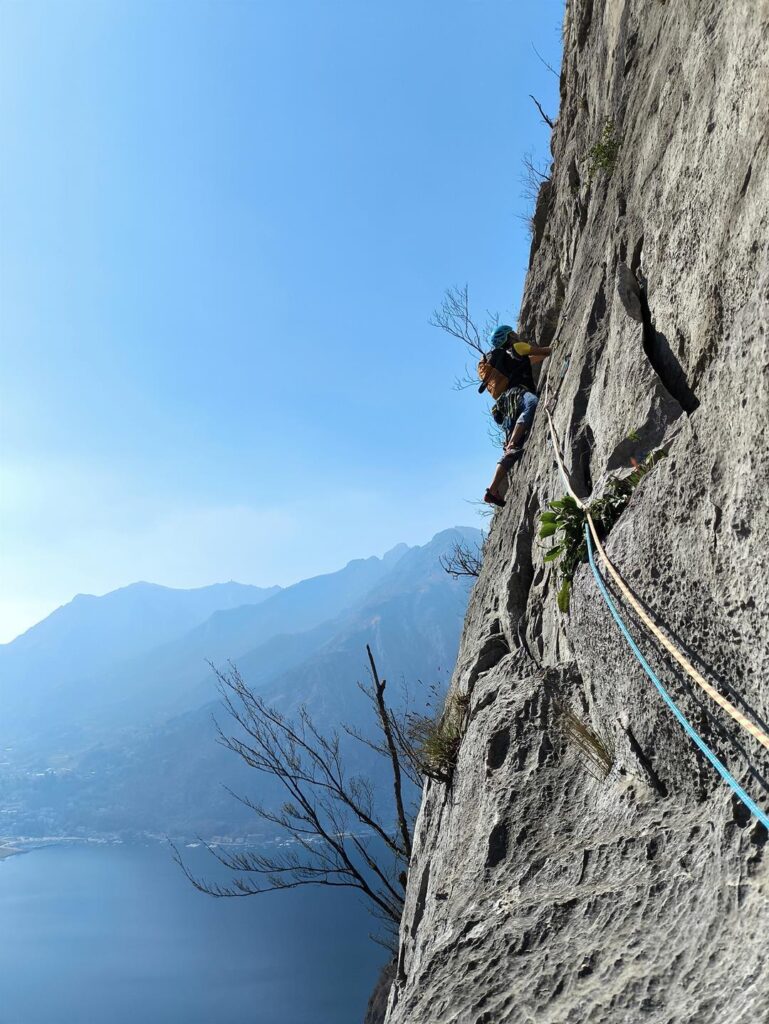 Paolino sulla stupenda placca del quinto tiro