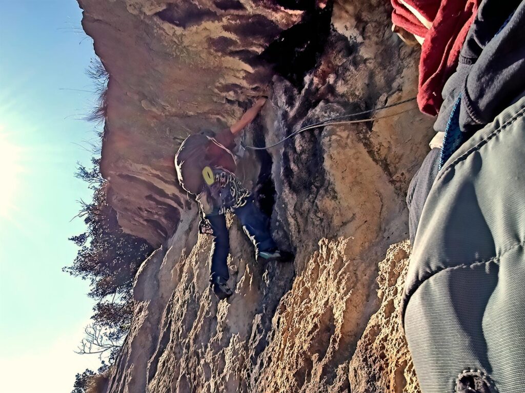 Gab sul traverso del secondo tiro alla prima spittata