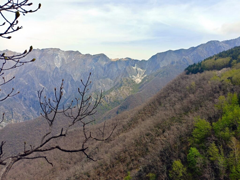 le cave di marmo aprono dei veri e propri squarci nella montagna