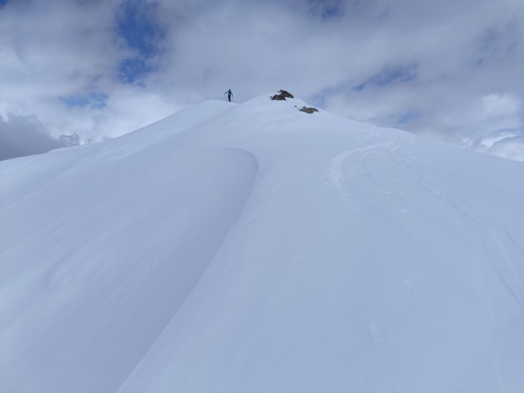 Abbiamo ripellato: qui Paolino verso l&#039;anticima della Punta di Fontana Fredda