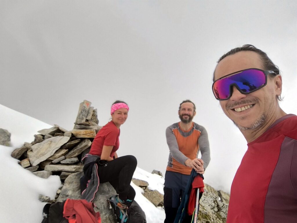 Selfone di vetta, purtroppo tra le nubi!