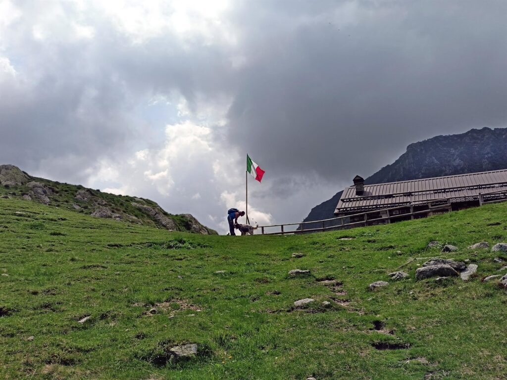 Gabri viene accolto dal cane del rifugio: gli ospiti prima di tutto!