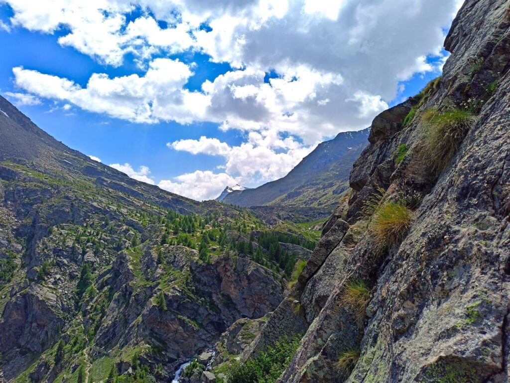 panorama dalla sosta del penultimo tiro