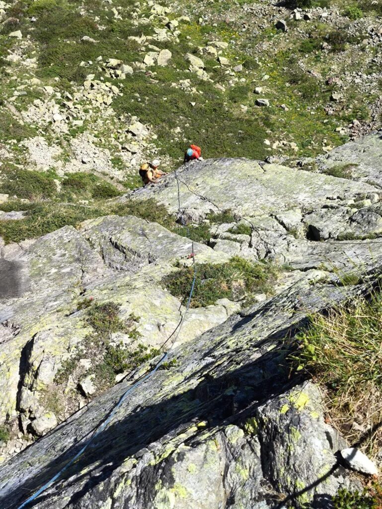 Erica e Andre pronti a salire sul secondo tiro che ci siamo un po&#039; inventati