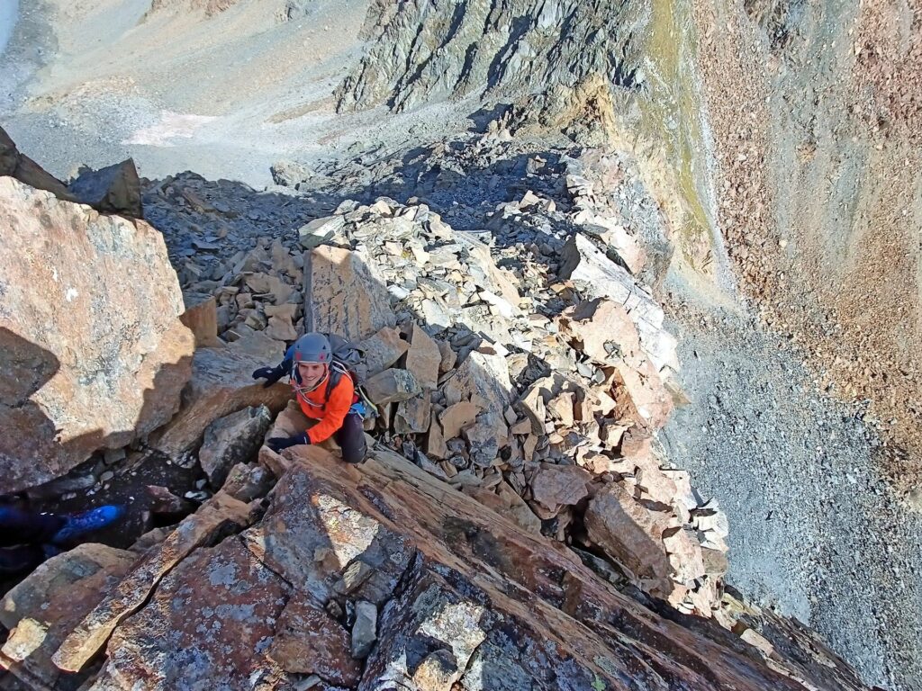 il primo tratto di cresta visto dall&#039;alto