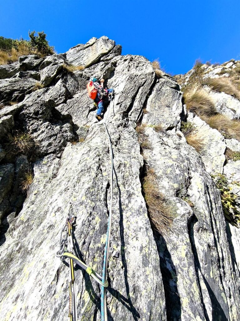 Erica attaca il pezzo più rognoso del secondo tiro