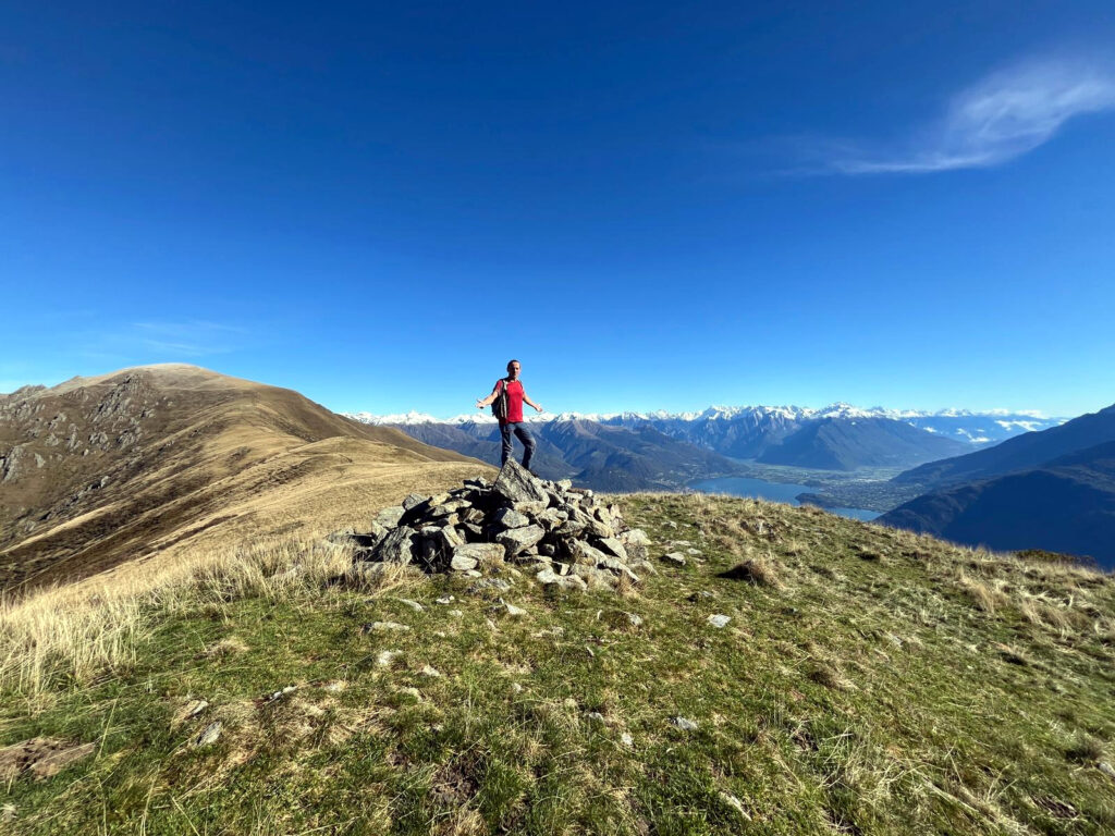 sulla cima del Bregagnino, va che panorama!