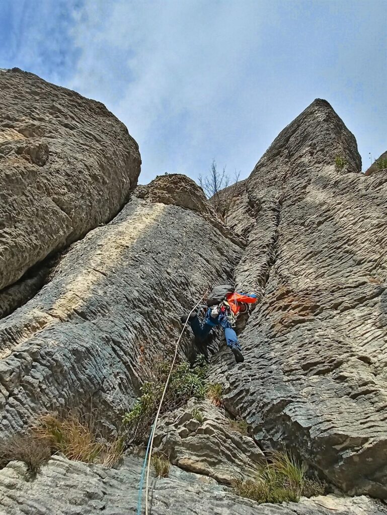 Gab all&#039;inizio del diedro del quinto e ultimo tiro