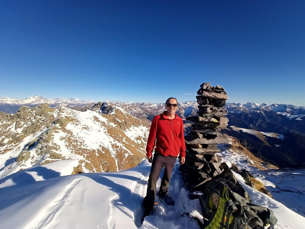 Gab e l'infinito panorama godibile dalla cima del Valletto Gab e l'infinito panorama godibile dalla cima del Valletto