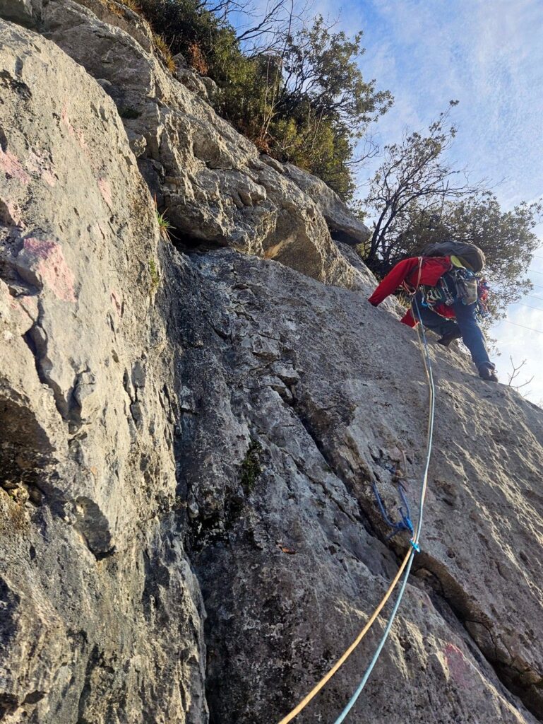 terzo tiro, su roccia bella