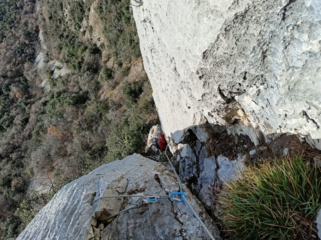 nel diedro del quarto tiro, peccato sia un po' sporco