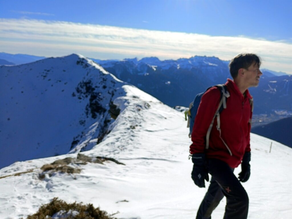 la cresta appena percorsa