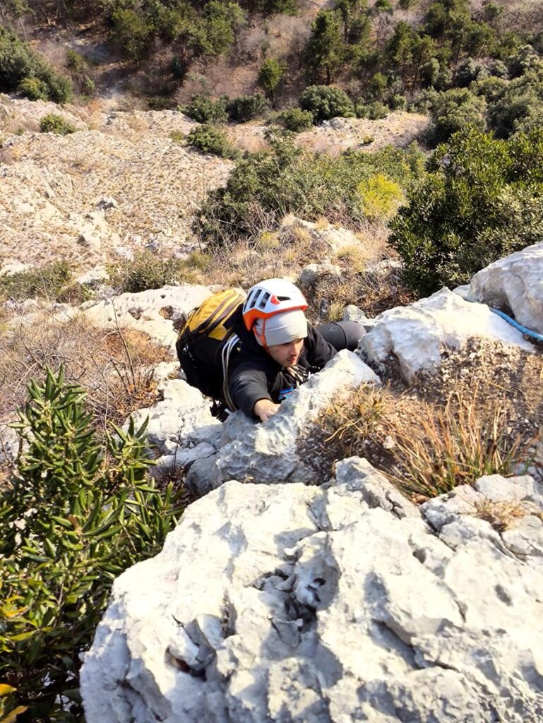 Andre in uscita dal sesto tiro Andre in uscita dal sesto tiro