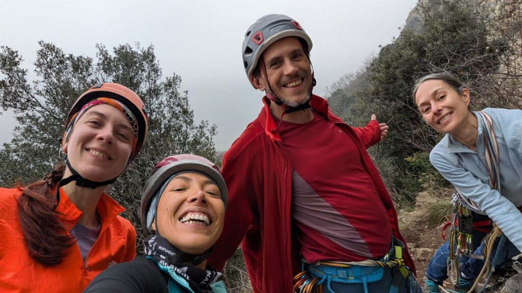 dopo la prima via di scaldo siamo pronti per un nuovo giro di giostra!