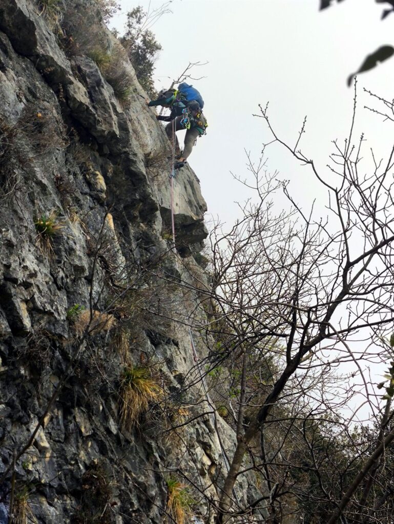 di fianco a noi, Andrea sulla via il Cappuccio del Fungo
