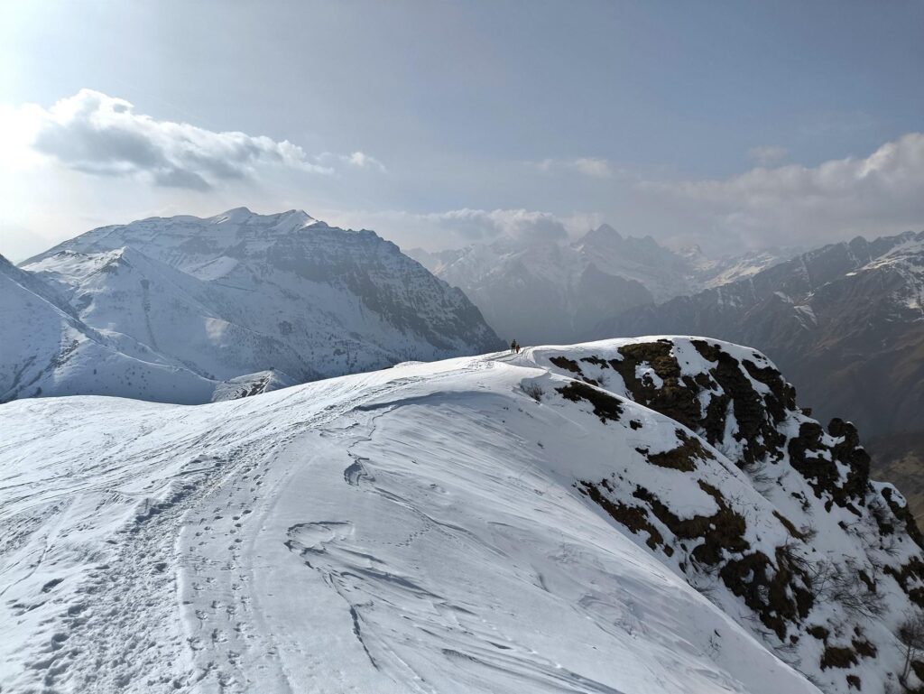 Dani e Erica in discesa