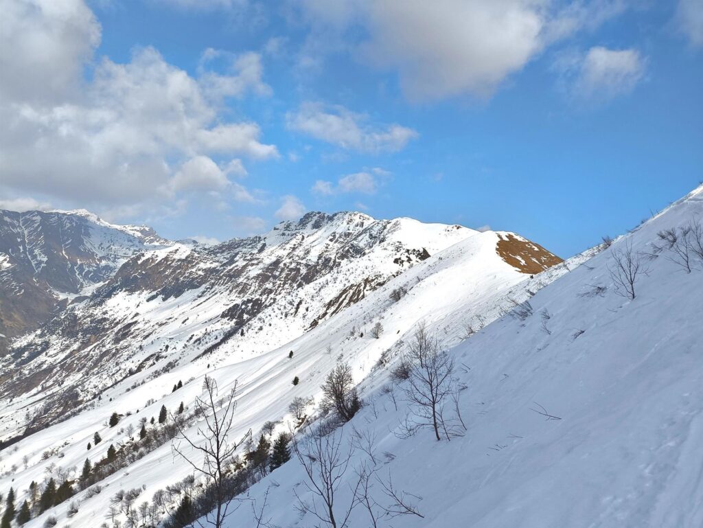 Un'ultima occhiata verso la bella parete nord del Sasna