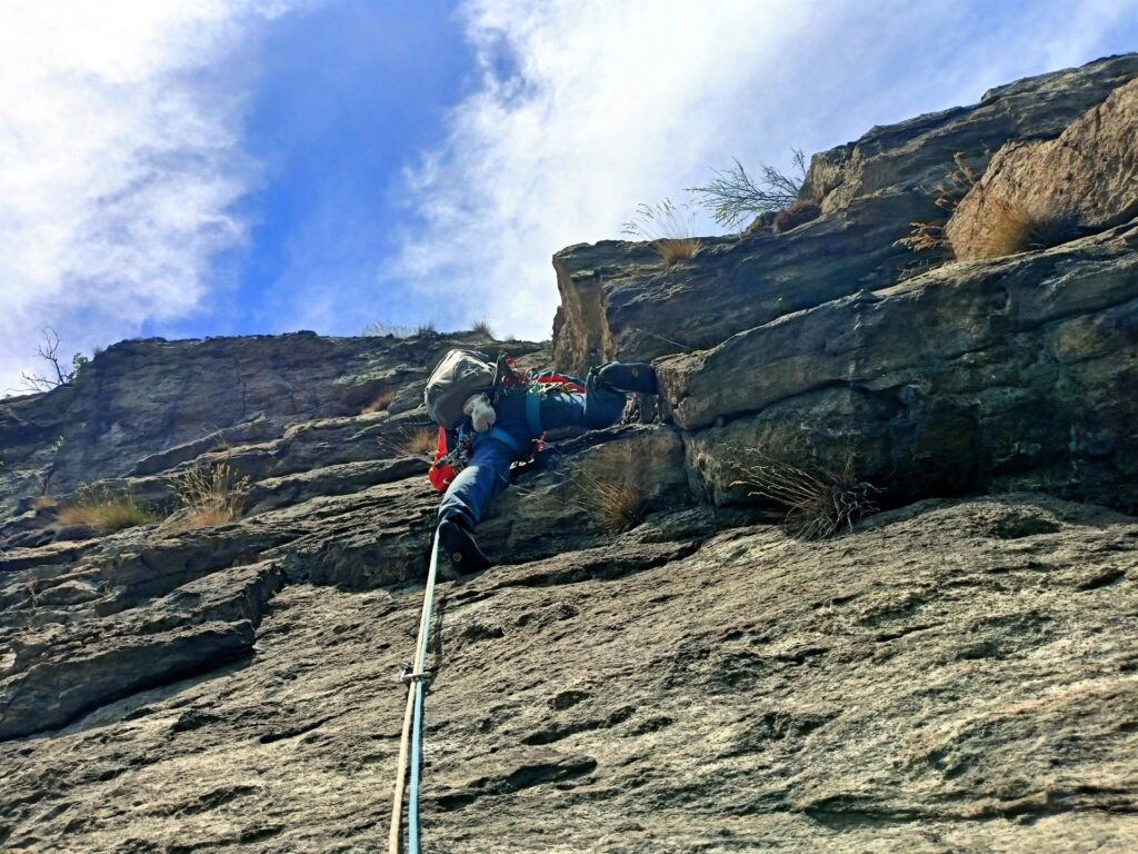 quinto tiro, un diedro verticale anche questo molto bello