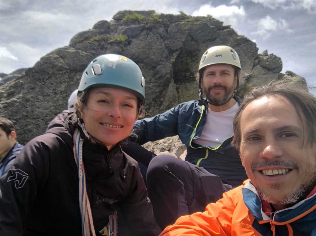 in cima ai Denti della Vecchia