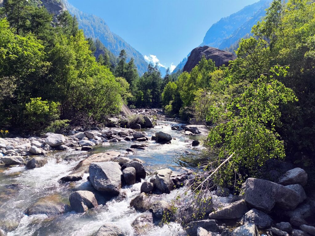 il torrente Orco bello carico