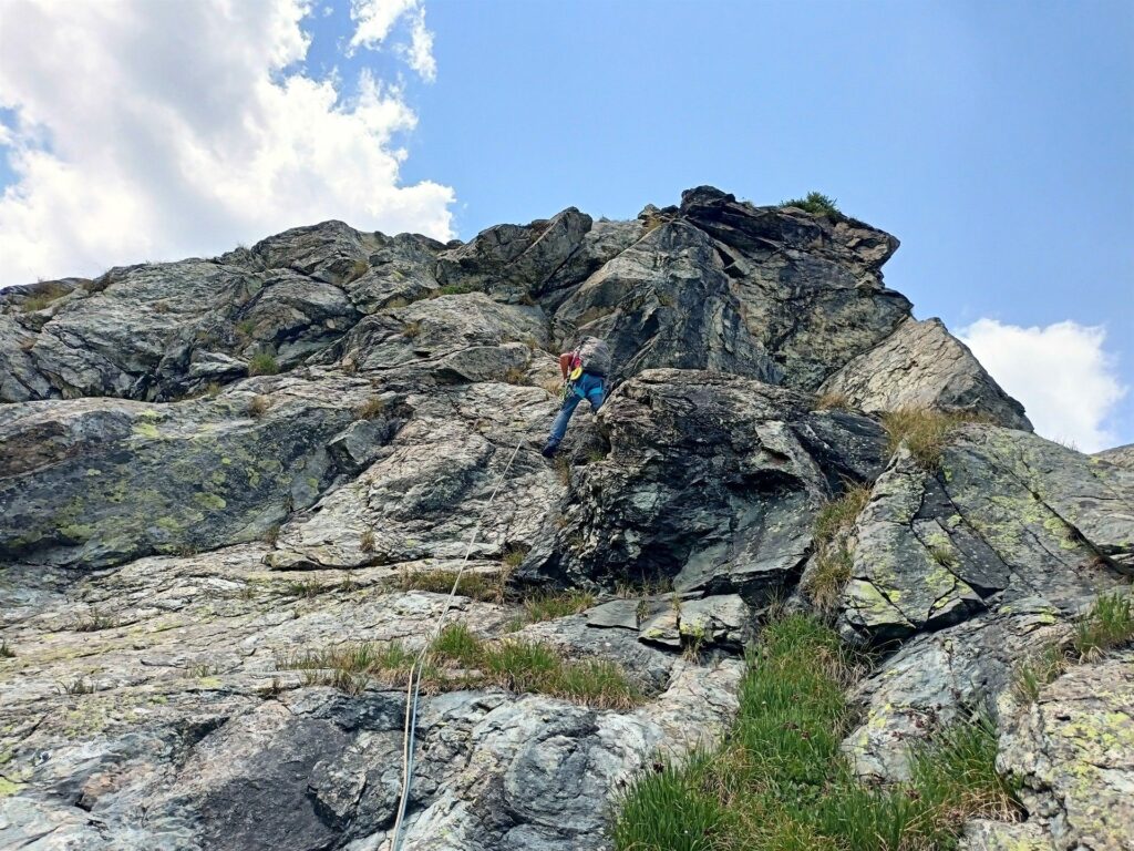 sesto tiro, si superano prima delle placche appoggiate