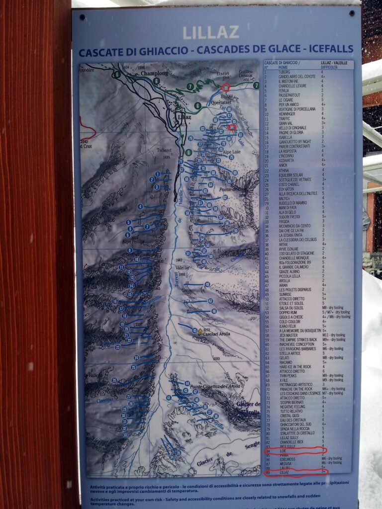 Da ste parti c'è grande carenza di cascate come si può notare dalla mappa.... 😉 Noi abbiamo fatto la prima parte della cascata di Lillaz e poi la cascata integrale di Loie, un po' più a monte Da ste parti c'è grande carenza di cascate come si può notare dalla mappa.... 😉 Noi abbiamo fatto la prima parte della cascata di Lillaz e poi la cascata integrale di Loie, un po' più a monte