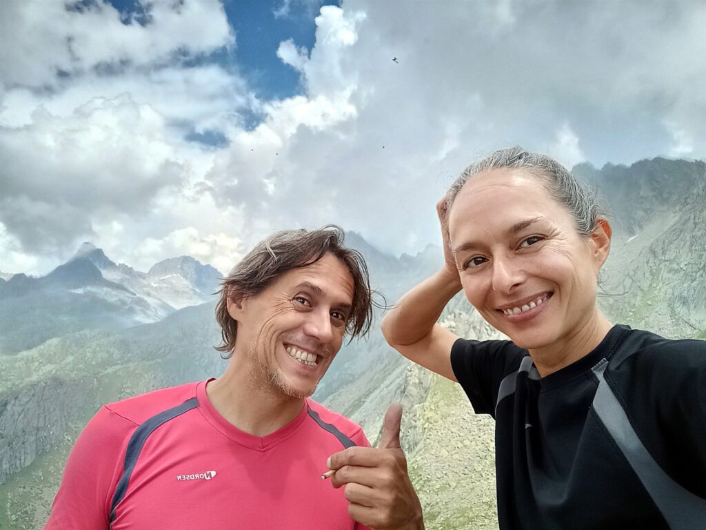 rapidissimo selfie prima di calarci cercando di evitare la pioggia imminente