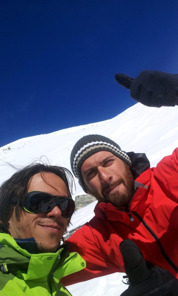 selfie di vetta dei nostri due (stanchi) eroi!