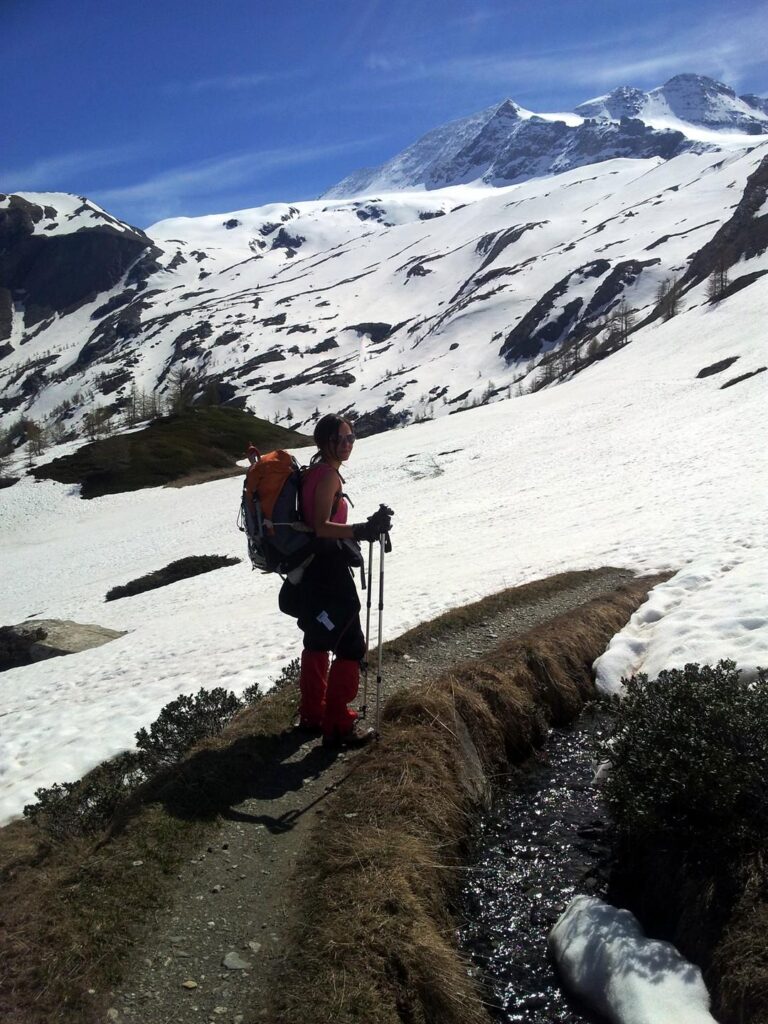 La mucca delle nevi pronta ad entrare nel suo nuovo ambiente ideale. La mucca delle nevi pronta ad entrare nel suo nuovo ambiente ideale.
